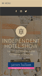 Mobile Screenshot of independenthotelshow.co.uk