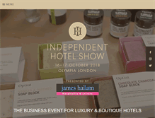 Tablet Screenshot of independenthotelshow.co.uk